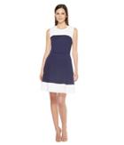 Hatley Fit And Flare Dress (navy/white) Women's Dress