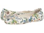 Tory Burch Minnie Travel Ballet Flat (ivory/meadow Sweet) Women's Shoes