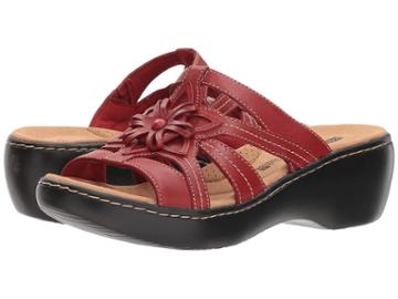 Clarks Delana Venna (red Leather) Women's Shoes