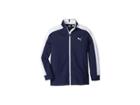 Puma Golf Kids Heritage Track Jacket Jr (big Kids) (peacoat) Boy's Coat