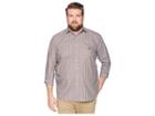 Polo Ralph Lauren Big Tall Stretch Poplin (mocha/blue Multi) Men's Clothing