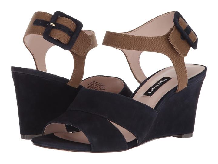 Nine West Vahan (navy/green Suede) Women's Shoes