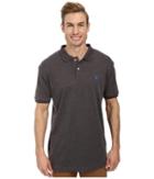 U.s. Polo Assn. Solid Interlock Polo (heather Dark Gray) Men's Short Sleeve Knit