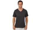 Tommy Bahama Heather Cotton Modal Jersey Lounge Tee (black Heather) Men's T Shirt