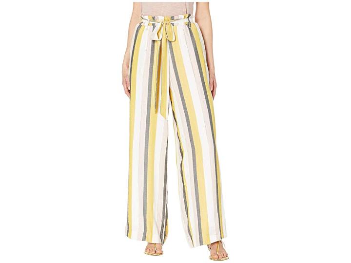 Eci Stripe Pants With Lurex And Elastic Waist (pink/ivory) Women's Casual Pants