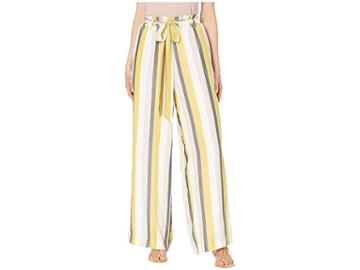 Eci Stripe Pants With Lurex And Elastic Waist (pink/ivory) Women's Casual Pants