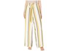 Eci Stripe Pants With Lurex And Elastic Waist (pink/ivory) Women's Casual Pants