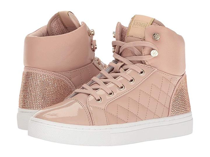 Guess Janis (pink Synthetic) Women's Lace Up Casual Shoes