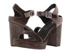 Sol Sana Cathy Platform (moss Velvet) Women's Sandals