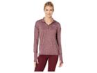 Nike Element 1/2 Zip Top (el Dorado/plum Dust/heather/reflective Silver) Women's Long Sleeve Pullover