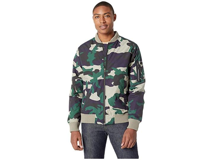 Wesc Camo Bomber (peaks Woodland) Men's Coat