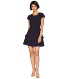 Juicy Couture Knit Flirty Ruffle Ponte Dress (zenith) Women's Dress