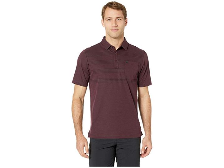 Travismathew Cool Beans Polo (winetasting/black) Men's Short Sleeve Knit