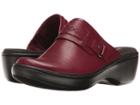 Clarks Delana Amber (red Leather) Women's Clog Shoes
