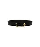 Michael Michael Kors 45mm Belt W/ Chain Swag (black) Women's Belts