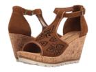 Minnetonka Ellis (dusty Brown Suede) Women's Wedge Shoes