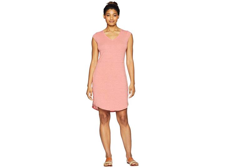 The North Face Short Sleeve Ez Tee Dress (faded Rose Heather) Women's Dress