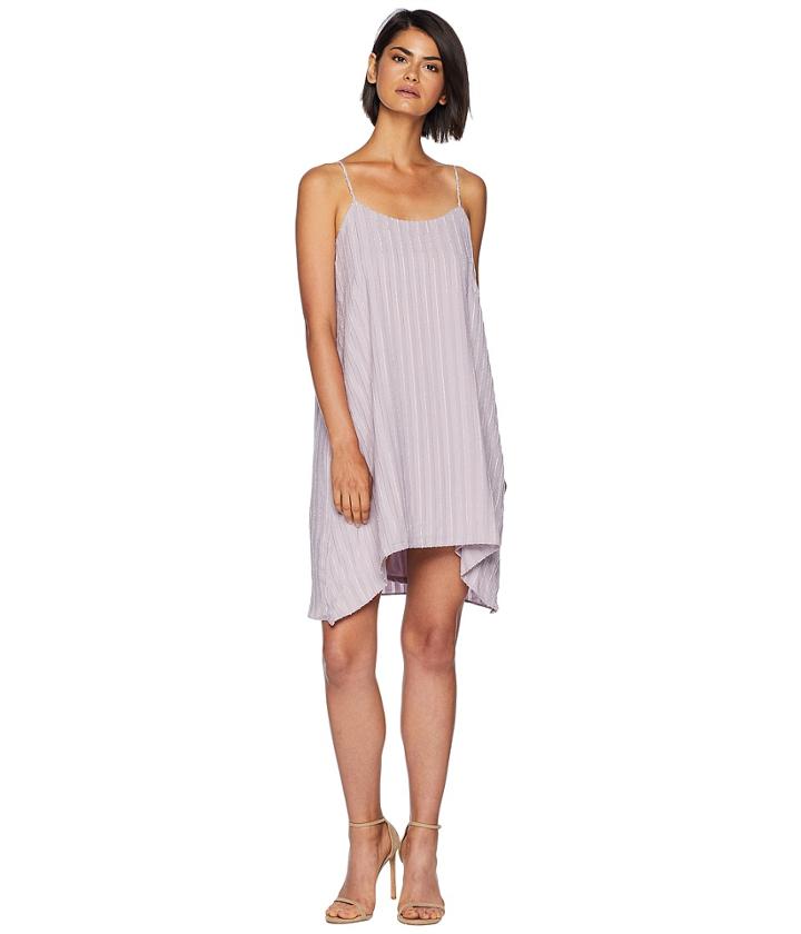 Bcbgmaxazria Low Back Pleated Dress (lilac Mauve) Women's Dress