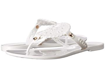 Jack Rogers Kids Miss Georgica Jelly (little Kid/big Kid) (white) Girls Shoes