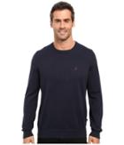Nautica Solid Crew Neck Sweater (navy) Men's Sweater
