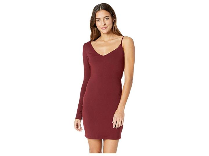 Susana Monaco One Sleeve Strap Dress (oxblood) Women's Dress