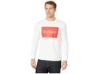 Calvin Klein Jeans Institutional Box Long Sleeve Crew (brilliant White) Men's Clothing