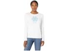 Life Is Good Primal Snowflake Crusher Long Sleeve T-shirt (cloud White) Women's T Shirt