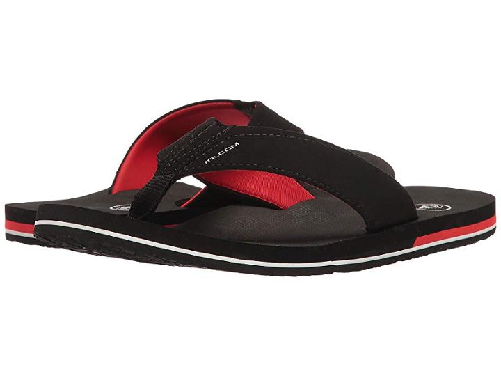Volcom Victor (black Top) Men's Sandals