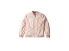 The North Face Kids Flurry Wind Bomber Jacket (little Kids/big Kids) (evening Sand Pink Lupine Print/tnf White (prior Season)) Girl's Coat