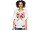 Scully Omalley Beautiful Embroidered Summer Top (white) Women's Clothing