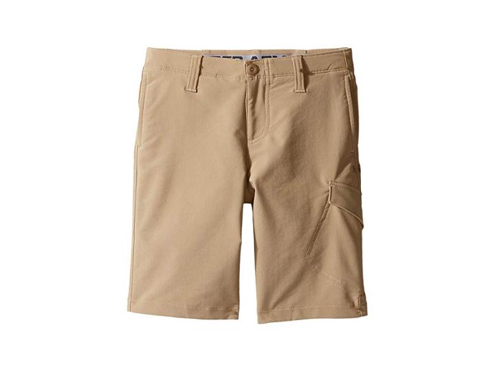 Under Armour Kids Match Play Cargo Shorts (little Kids/big Kids) (canvas/steel) Boy's Shorts