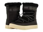 Toms Alpine Water-resistant Boot (black Leather/suede/faux Fur) Women's Pull-on Boots