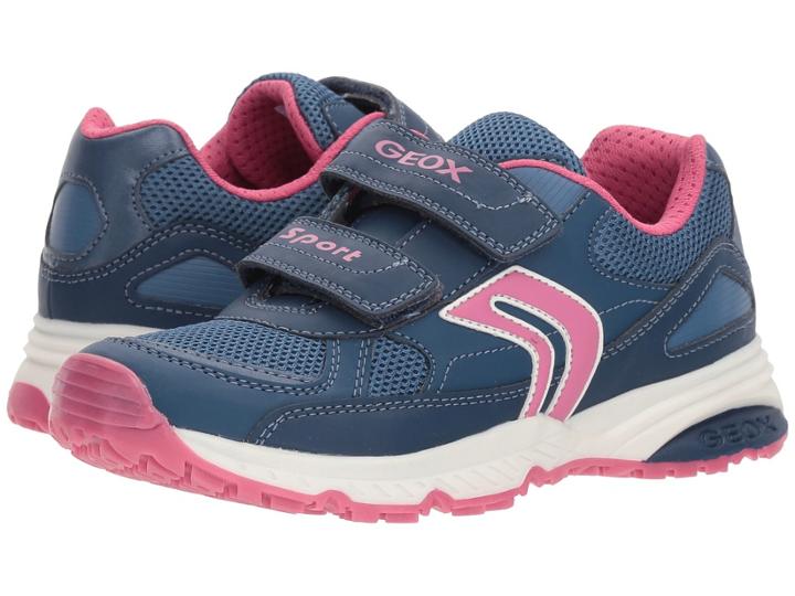 Geox Kids Bernie 10 (big Kid) (avio/fuchsia 1) Girl's Shoes