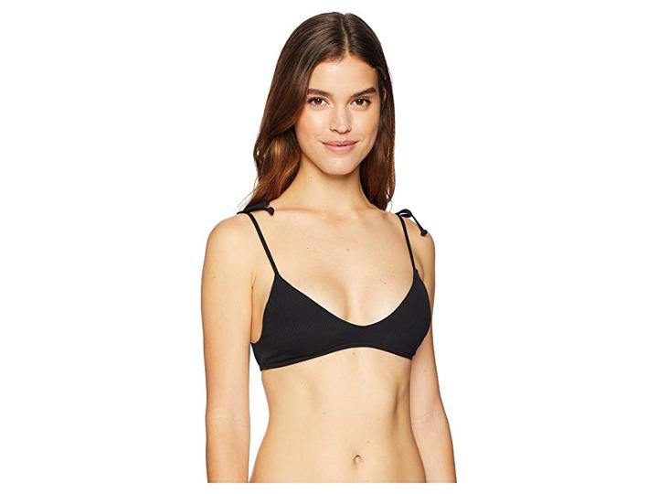 L*space Ridin' High Ribbed Daisy Top (black) Women's Swimwear