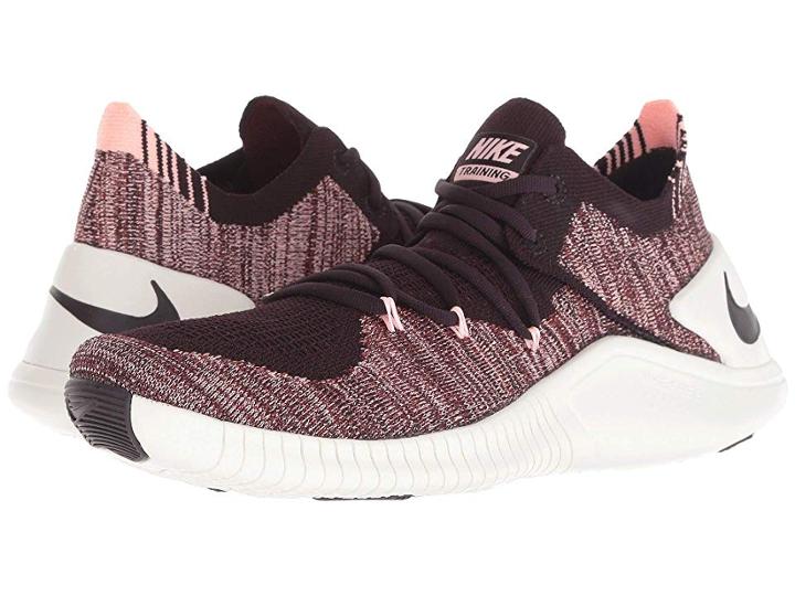 Nike Free Tr Flyknit 3 (burgundy Ash/burgundy Ash/pueblo Brown) Women's Cross Training Shoes