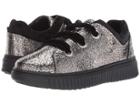 Geox Kids Disco Mix Girl 4 (little Kid/big Kid) (dark Silver) Girl's Shoes