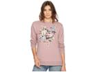 Romeo & Juliet Couture Floral Embroidery Sweatshirt (mauve) Women's Sweatshirt
