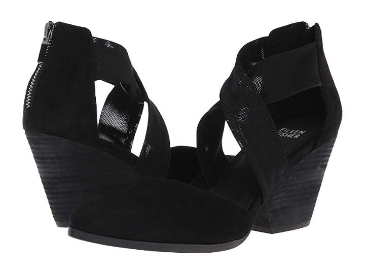 Eileen Fisher Tess (black Suede) Women's Shoes
