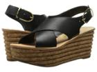 Dolce Vita Maize (black Leather) Women's Wedge Shoes