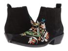 Etro Embroidered Suede Boot (black) Women's Boots