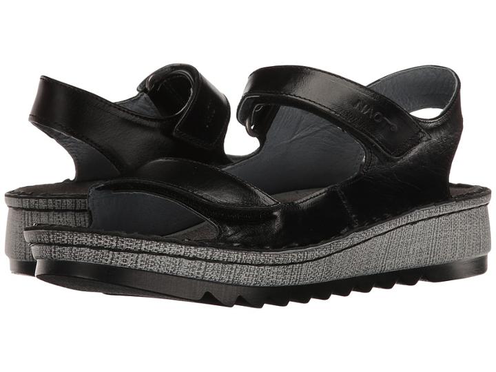 Naot Zinnia (black Madras Leather) Women's Shoes