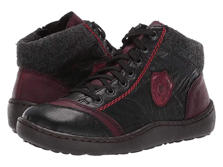 Rieker 44441 Simona 41 (schwarz/wine/anthrazit/wine) Women's Shoes