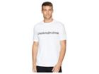 Calvin Klein Jeans Short Sleeve Klein Font Logo Tee (brilliant White) Men's T Shirt