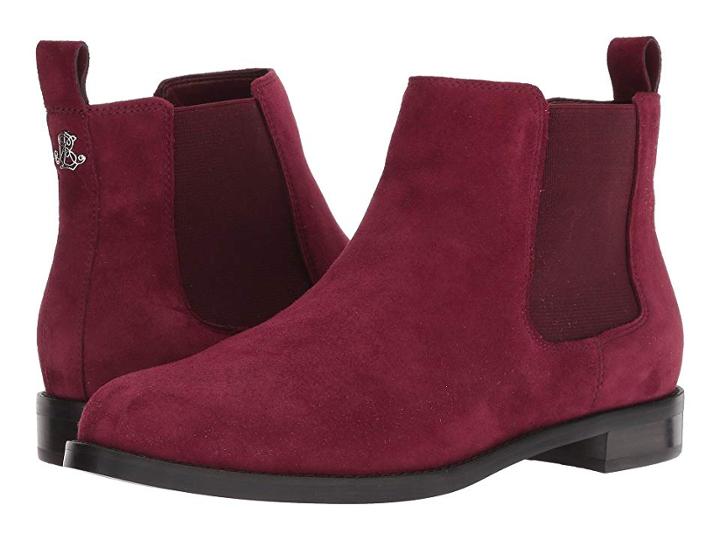 Lauren Ralph Lauren Haana (merlot Kid Suede) Women's Boots