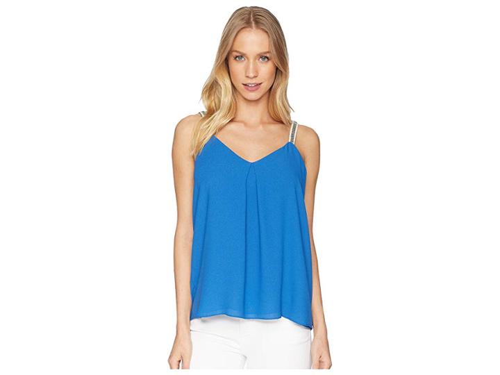 1.state Embroidered Strap Camisole (zen Blue) Women's Sleeveless