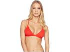 Billabong Sol Searcher Fixed Triangle Bikini Top (chili Pepper) Women's Swimwear