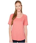 Columbia Wander More Short Sleeve Tee (blush Pink Heather) Women's T Shirt