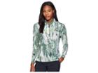 Jamie Sadock Galleria Print Sunsense(r) 1/4 Zip Long Sleeve Top With 50 Uvp (jet Black) Women's Clothing