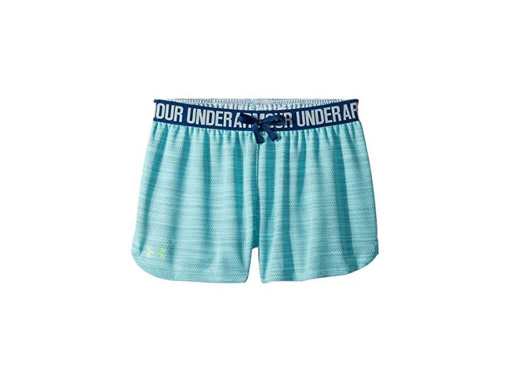 Under Armour Kids Play Up Novelty Shorts (big Kids) (tropical Tide/moroccan Blue) Girl's Shorts