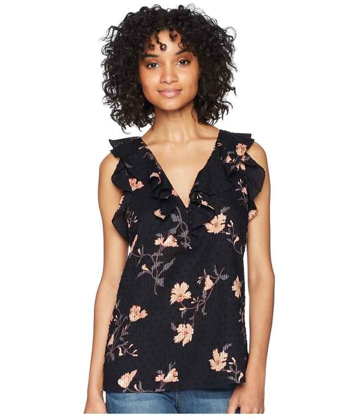 Paige Farfalla Top (black/desert Sunrise) Women's Clothing